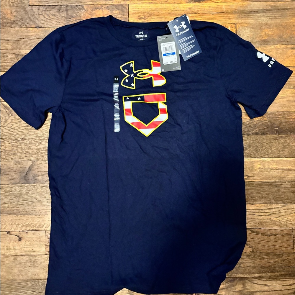 Under Armour - Baseball logo tshirt YXL - Brand New with tags.